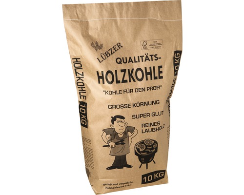 Träkol av lövträ, 10 kg