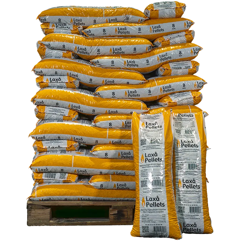 Laxå träpellets, pall 52 × 16 kg